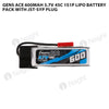 Gens Ace 600mAh 3.7V 45C 1S1P Lipo Battery Pack With JST-SYP Plug