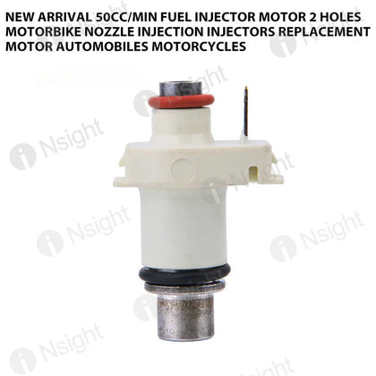 New Arrival 50cc/min Fuel Injector Motor 2 Holes Motorbike Nozzle Injection Injectors Replacement Motor Automobiles Motorcycles