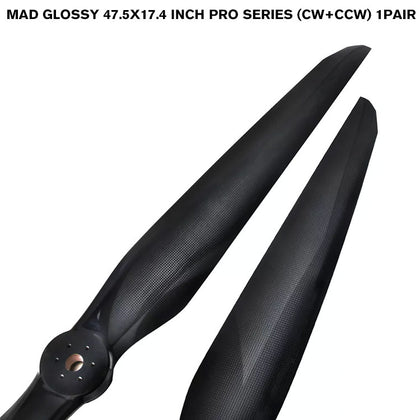 Glossy 47.5x17.4 Inch PRO SERIES (CW+CCW) 1pair
