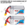 GAONENG GNB 4S 14.8V 850mAh 80C XT30 LiPo Battery