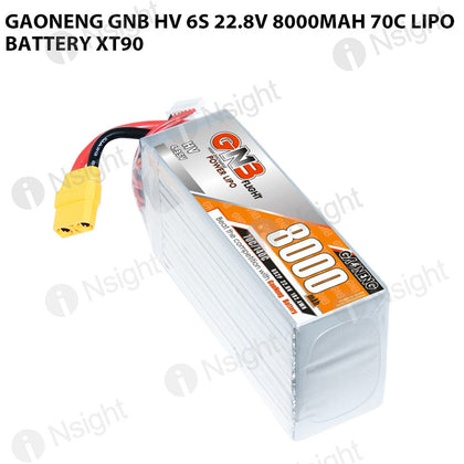 GAONENG GNB HV 6S 22.8V 8000mAh 70C LiPo Battery XT90