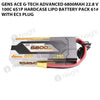 Gens Ace G-Tech Advanced 6800mAh 22.8 V 100C 6S1P HardCase Lipo Battery Pack 61# With EC5 Plug
