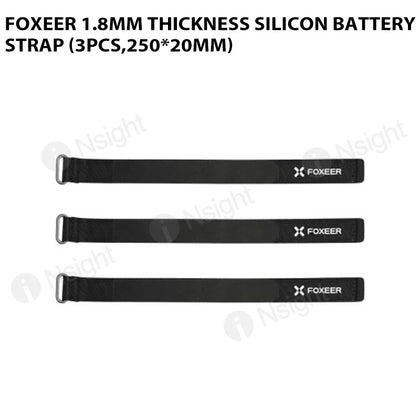 Foxeer 1.8mm Thickness Silicon Battery Strap (3pcs,250*20mm)