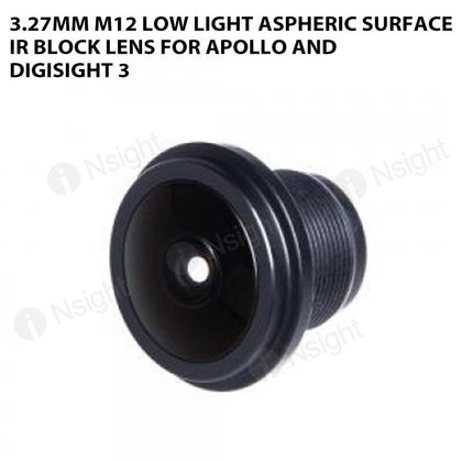 3.27mm M12 Low Light Aspheric Surface IR Block Lens For Apollo and Digisight 3