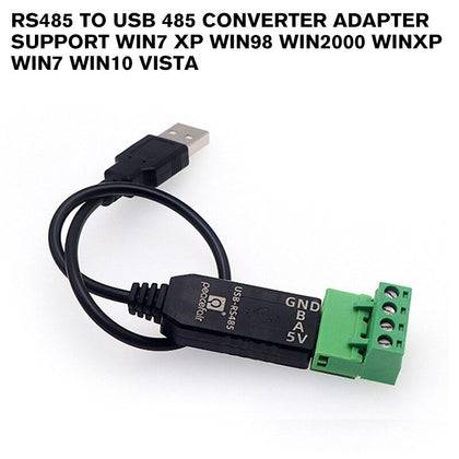 RS485 To USB 485 Converter Adapter Support Win7 XP WIN98 WIN2000 WINXP WIN7 WIN10 VISTA