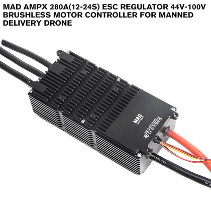 MAD AMPX 280A(12-24S) ESC Regulator 44V-100V Brushless Motor Controller For Manned Delivery Drone