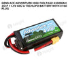 Gens Ace 4300mAh 3S 60C 11.4V Adventure High Voltage G-Tech Lipo Battery With XT60 Plug