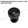 Foxeer Mini/Micro Cat 2/3 M12 2.1mm Low Light Lens