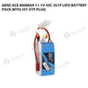 Gens Ace 800mAh 11.1V 45C 3S1P Lipo Battery Pack With JST-SYP Plug