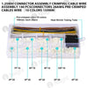 1.25MM Connector assembly crimping cable wire assembly 140 pcsconnectors 28AWG Pre-Crimped Cables Wire（10 Colors 150mm）