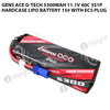 Gens Ace G-Tech 5300mAh 11.1V 60C 3S1P HardCase Lipo Battery 15# With EC5 Plug