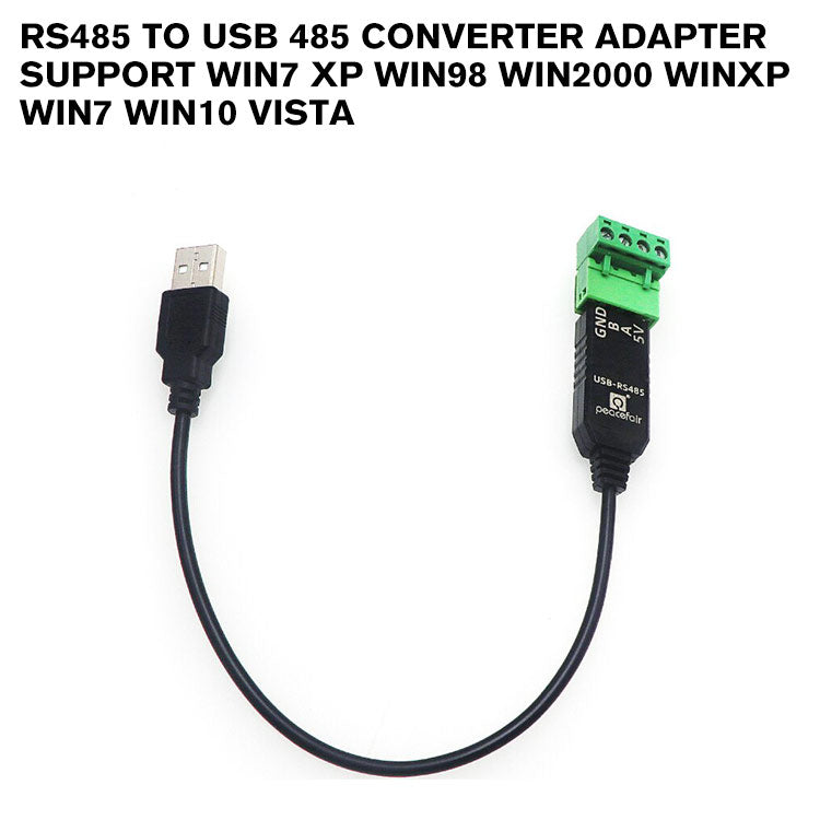 RS485 To USB 485 Converter Adapter Support Win7 XP WIN98 WIN2000 WINXP WIN7 WIN10 VISTA