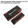 Gens Ace 8200mAh 2S 7.6V 130C HardCase HV Redline Series Lipo Battery