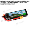 Gens Ace 2200mAh 3S 60C 11.1V G-Tech Adventure Lipo Battery Pack With XT60 Plug For RC Crawler