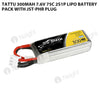 Tattu 300mAh 2S 75C 7.6V Lipo Battery Pack With JST-PHR Plug