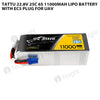 Tattu 6S 11000mAh 22.8V 25C Lipo Battery With EC5 Plug For UAV