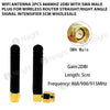 Wifi Antenna 2pcs 868MHz 2dBi with SMA Male Plug for Wireless Router Straight/Right Angle Signal Intensifier 5cm Wholesale