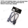 Tattu 12S Charge Cable: 12S Lipo Battery Balance Cable: MOLEX-430251600 To MOLEX-430251600, 500mm