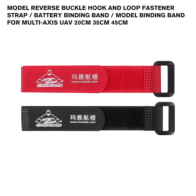 Model Reverse Buckle Hook and Loop Fastener Strap / Battery Binding Ba ...