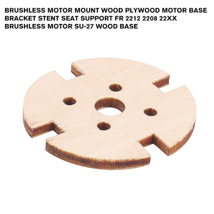 Brushless Motor Mount Wood Plywood Motor Base Bracket Stent Seat Support fr 2212 2208 22xx Brushless Motor SU-27 Wood base