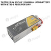 Tattu 6S 11000mAh 22.8V 25C Lipo Battery With XT90-S Plug For UAV