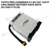 Tattu Pro 22000mAh 51.8V 25C 14S1P Lipo Smart Battery Pack With AS150U-F Plug