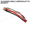 2S Charge Cable: 5.0mm Bullet To Deans(T)