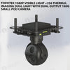Topotek 1080P visible light +256 thermal imaging dual light with dual output 180g small pod camera
