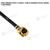 IPEX1 2.4GHz / Sub-G 900MHz Dual-Band T Antenna