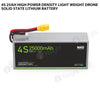 4S 25Ah High Power Density Light Weight Drone Solid State Lithium Battery