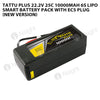 Tattu Plus 22.2V 25C 10000mAh 6S Lipo Smart Battery Pack With EC5 Plug (New Version)