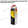 Tattu 35C 22.2V 6S 6000mAh Lipo Battery Pack With XT60 Plug