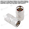 2Pcs L16 N Type Male Female To N Male Female Straight Connector N Male Female Double RF Adapter Coax Fast Delivery High Quality