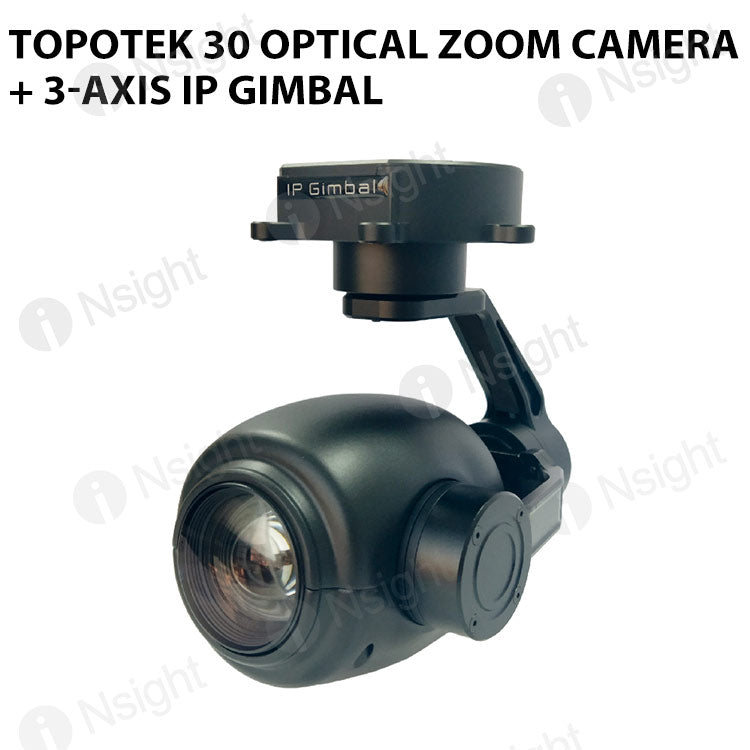 Topotek SIP30S90 30 Optical Zoom Camera + 3-axis IP Gimbal