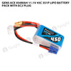 Gens Ace 450mAh 11.1V 45C 3S1P Lipo Battery Pack With EC2 Plug