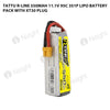 Tattu 550mAh 3S 11.1V 95C R-Line Lipo Battery Pack With XT30 Plug