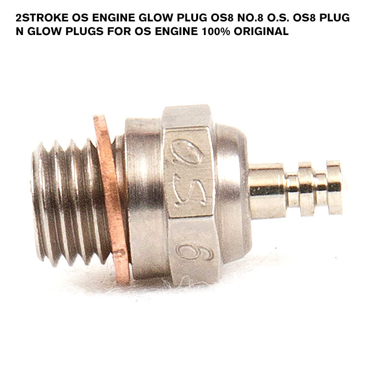 thumbnail image 2 of O.S. Glow Plug No.8 – 12-Pack – Genuine OS #8 – For Nitro & Glow Fuel RC Engines 2 of 5