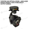 Topotek 30x optical zoom + 3km laser range finder 3-axis stabilized IP output gimbal