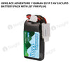 Gens Ace Adventure 1100mAh 2S1P 7.4V 35C Lipo Battery Pack With JST-PHR Plug