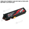 Gens Ace 6750mAh 4S 14.8V 60C G-Tech Lipo Battery 12# XT60 Plug