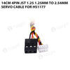 20cm Power Video 4pin 1.25mm to 2.54mm servo FPV cable