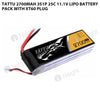 Tattu 2700mAh 3S1P 25C 11.1V Lipo Battery Pack With XT60 Plug