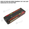 Gens Ace Redline Series 6000mAh 7.6V 130C 2S2P HardCase HV Lipo Battery