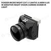 Foxeer Micro Night Cat 3 1200TVL 0.00001lux IR Sensitive Night Vision Camera 850nm IR Light