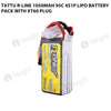 Tattu 1050mAh 4s 95C 14.8v R-Line Lipo Battery Pack With XT60 Plug