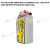 Tattu 1050mAh 6S 130C 22.2V R-Line Version 4.0 Lipo Battery Pack With XT60 Plug