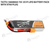 Tattu 1800mAh 3S 75C Lipo Battery Pack With XT60 Plug