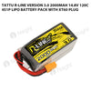 Tattu R-Line Version 3.0 2000mAh 14.8V 120C 4S1P Lipo Battery Pack With XT60 Plug