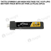 Tattu 270mAh 3.8V High Voltage 75C 1S1P Lipo Battery Pack With JST-PHR 2.0 Plug (5pcs)