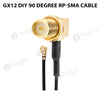 GX12 DIY 90 Degree RP-SMA Cable